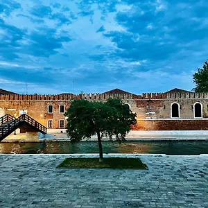 With View In Venice, Arsenale. Venice